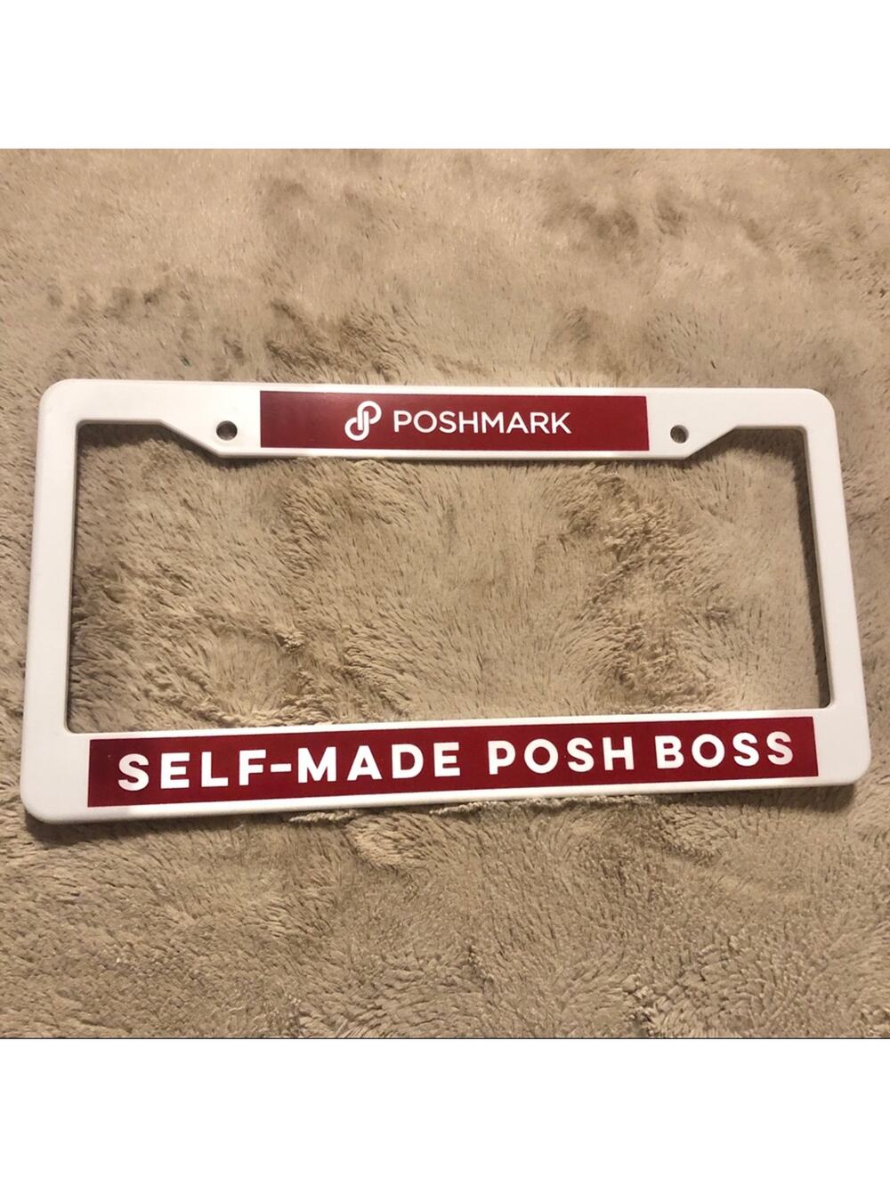 Poshmark Self Made Posh Boss License Plate Frame